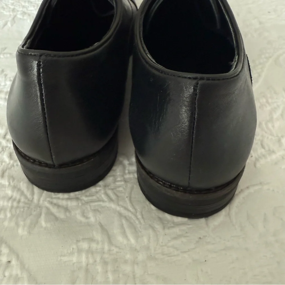 Black Leather Classic Loafer Shoe size EU 40 US 9.5-10